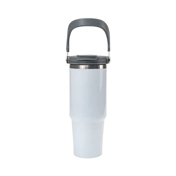 Otumba – Double Walled Stainless Steel Tumbler with Handle and Straw