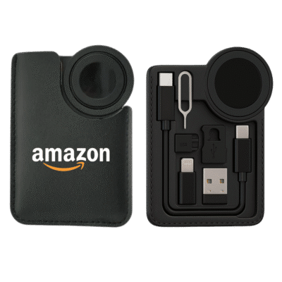 Charging Kit in Leather Pouch