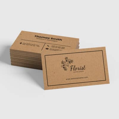 Eco-friendly Kraft Business Cards