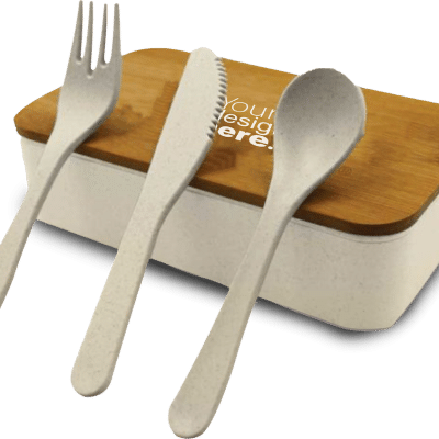 Eco-friendly Lunch Box with Cutlery