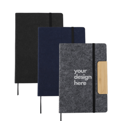 Gazette Felt & Bamboo A5 Notebook