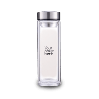 Insulated Glass Bottle with Filter