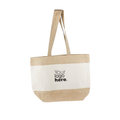 Jute and Cotton Beach Bag