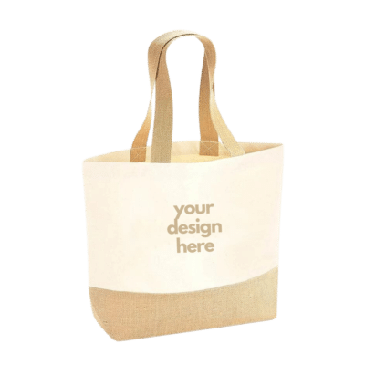 LUNA Mini Cotton & Jute Bag
