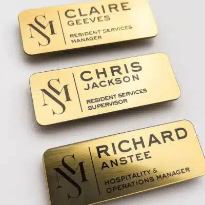 Magnetic Metal Name Badges