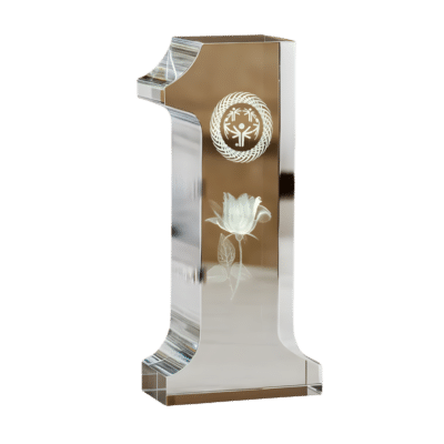 Number One Crystal Trophy