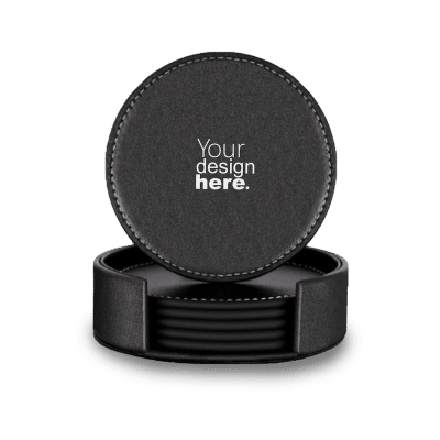 PU Leather Coasters – Set of 6