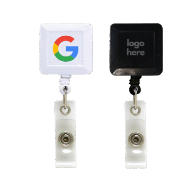 Square Plastic Badge Reel