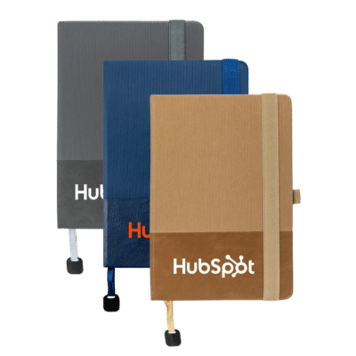 Textured Hardcover A5 Notebook with Bookmark