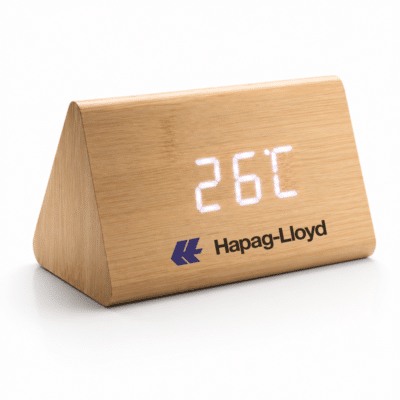 Timber Desk Clock
