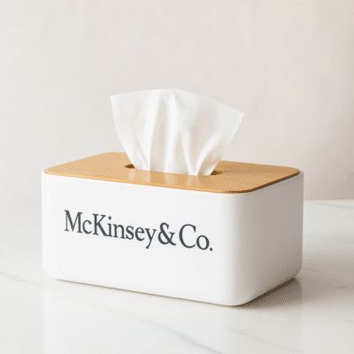 Wood Tissue Box
