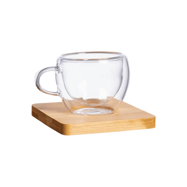 Ritmo – Espresso Cup Set with Bamboo Coaster