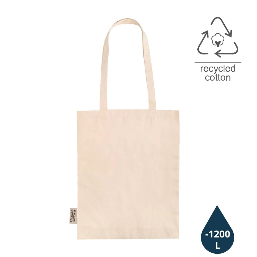 ABLAR - GRS-certified Recycled Cotton Tote Bag – Natural corporate gift image 1 of 12
