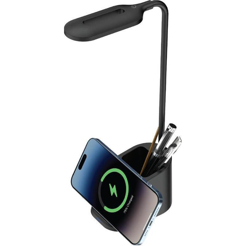 ALMERE - Giftology 3-in-1 Desk Lamp with 15W Wireless Charger & Pen Holder