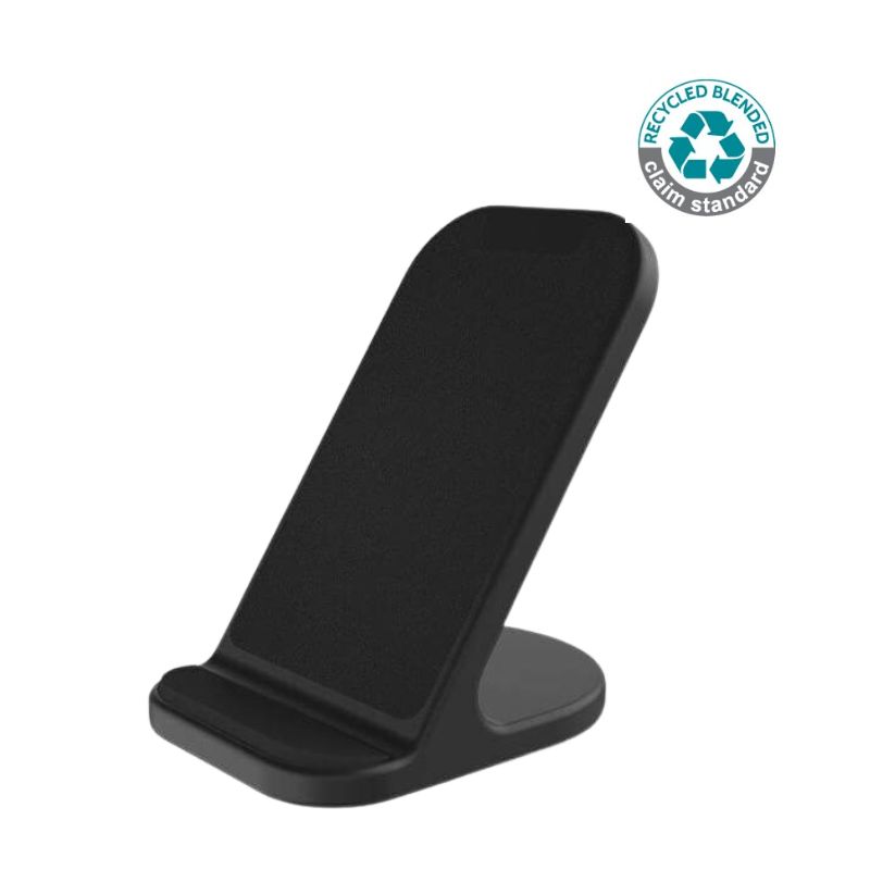 BASEL - @memorii Recycled 10W Wireless Charger Phone Stand