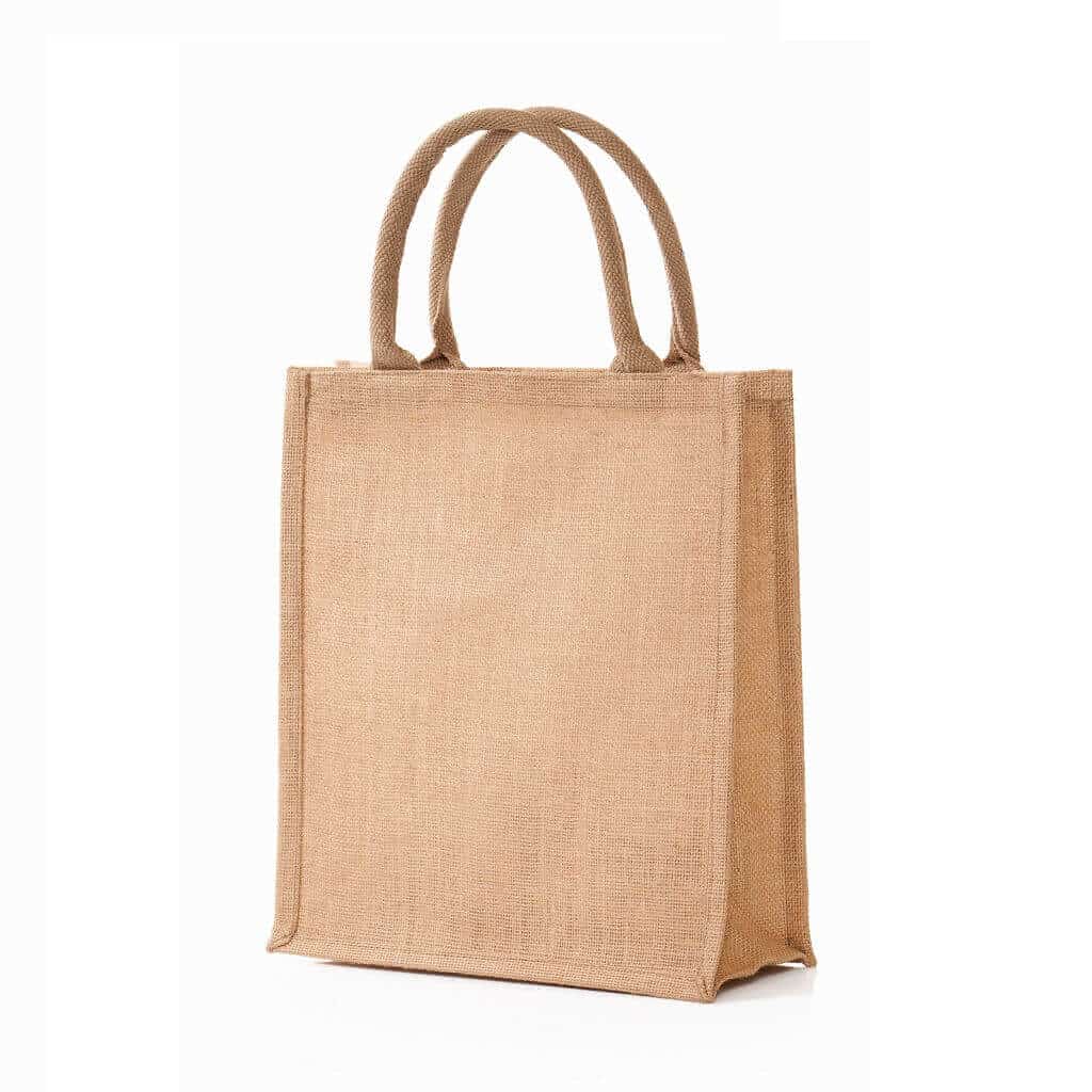 Eco-neutral Jute Shopping Bag - Vertical