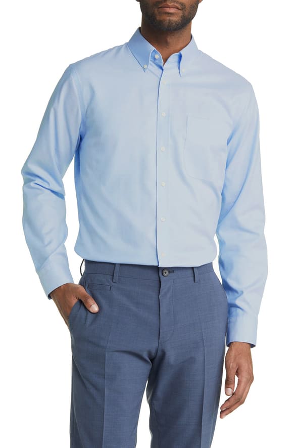 Oxford - Santhome Men's Business Wrinkle-Free Formal Shirt