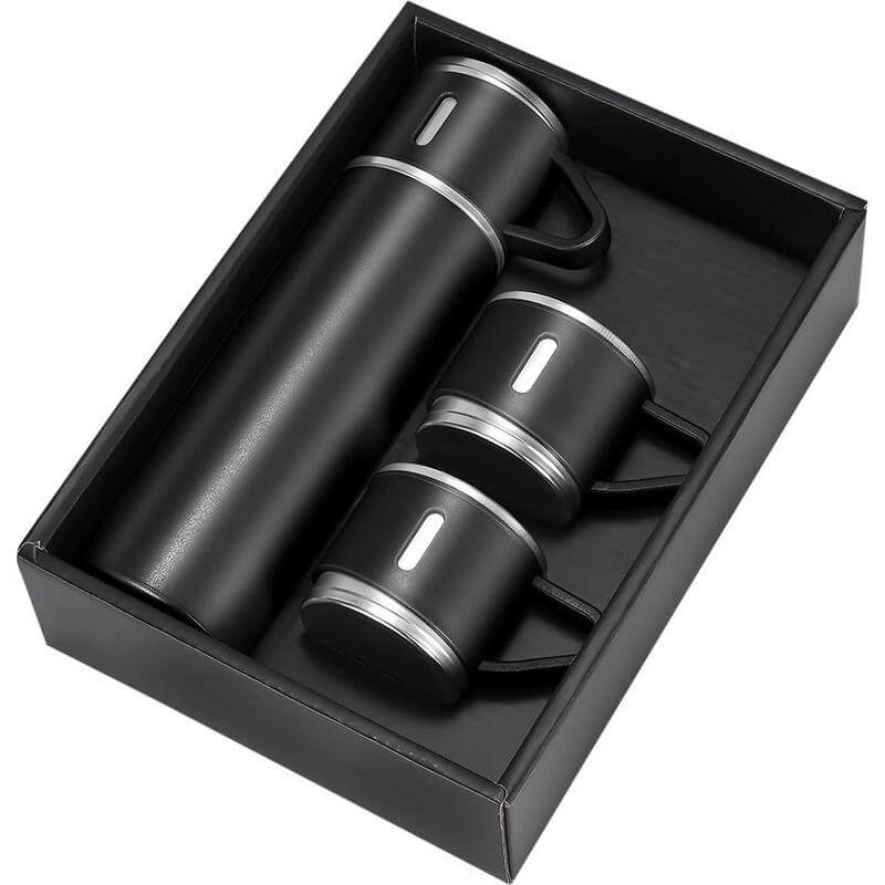 SAFFLE - Giftology Family Set of Vacuum Flask & Two Cups