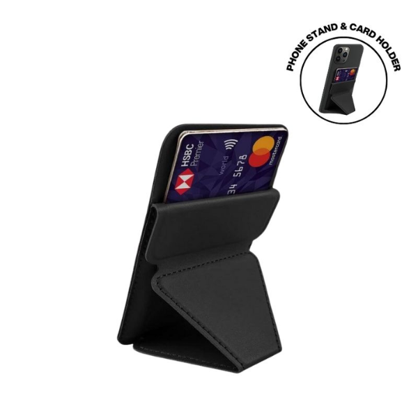 Lakel – Magnetic Card Holder with Phone Stand