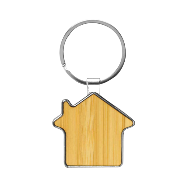 Gururi – House Shaped Bamboo and Metal Key Holder